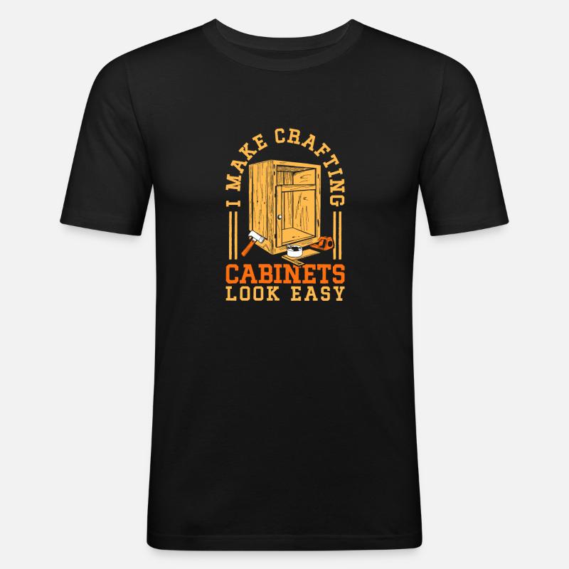 Tischler - Männer Slim Fit T-Shirt - Schwarz