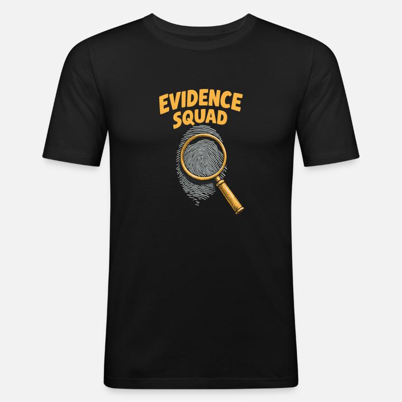 Forensik Forensiker Kader - Männer Slim Fit T-Shirt - Schwarz