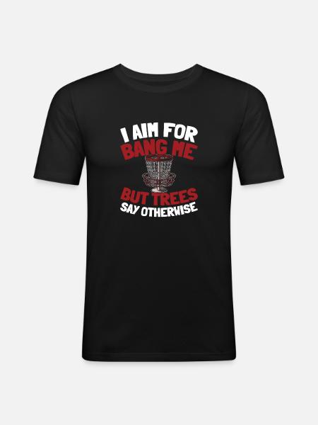 Frisbee Golf Disc Golf - Men's Slim Fit T-Shirt - black