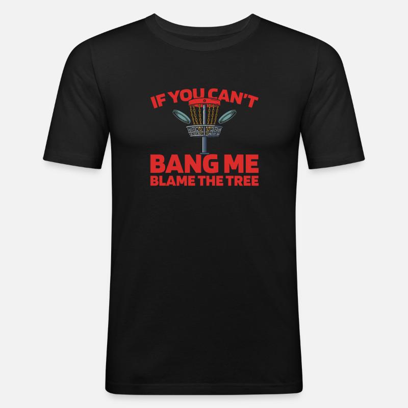 Frisbee Golf Disc Golf - Männer Slim Fit T-Shirt - Schwarz