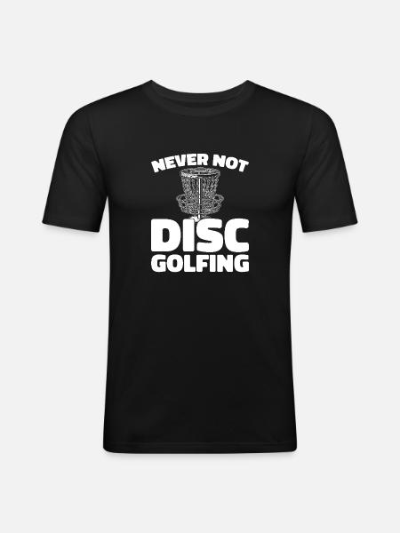 Frisbee Golf Disc Golf - Men's Slim Fit T-Shirt - black