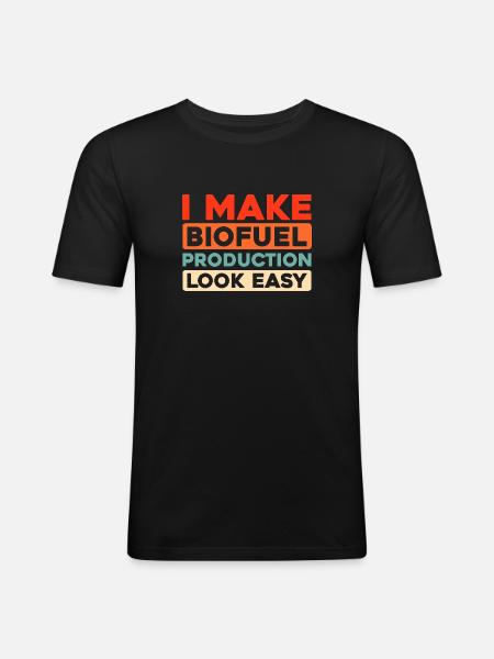 Biology Biologist - Men's Slim Fit T-Shirt - black