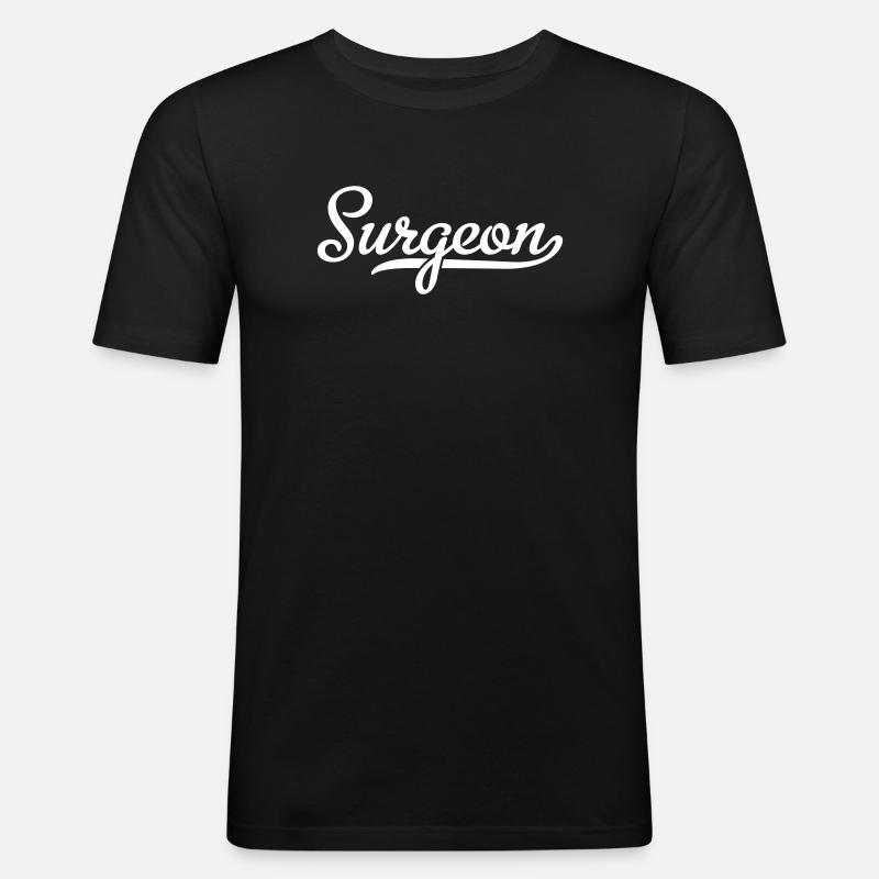 Chirurg - Männer Slim Fit T-Shirt - Schwarz