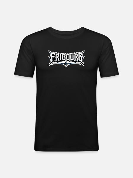 Fribourg Design - Men's Slim Fit T-Shirt - black