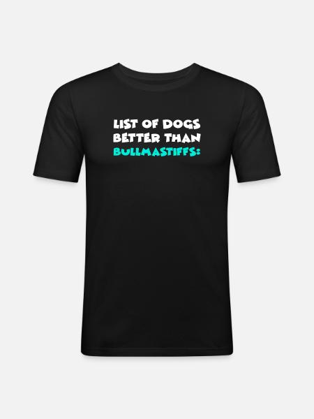 Bullmastiff - Men's Slim Fit T-Shirt - black