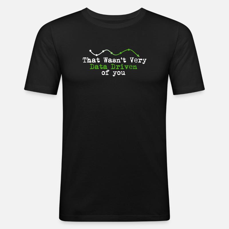 Data Driven You Tee - Men's Slim Fit T-Shirt - black
