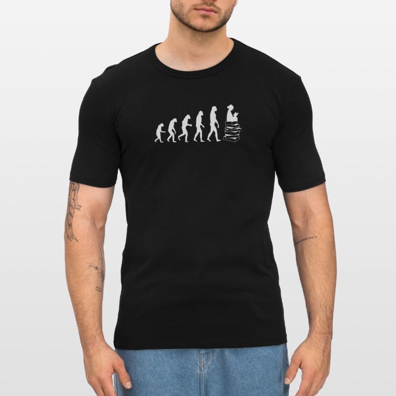 Read evolution white Men's Slim Fit T-Shirt