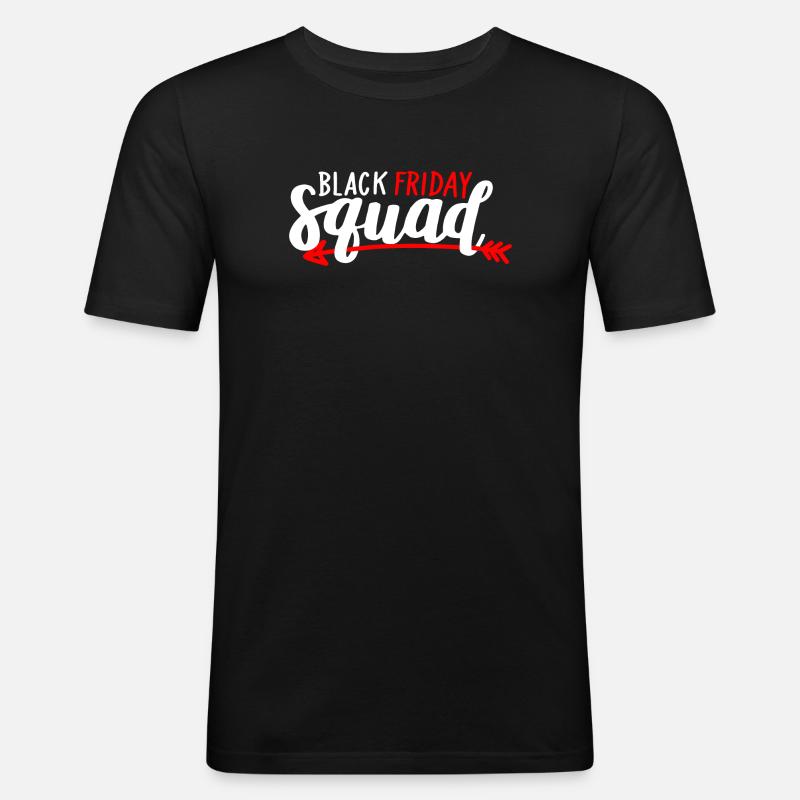 Black Friday Squad Tee - Men's Slim Fit T-Shirt - black