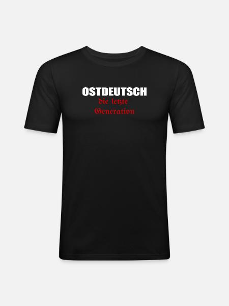 East German the last generation - Men's Slim Fit T-Shirt - black