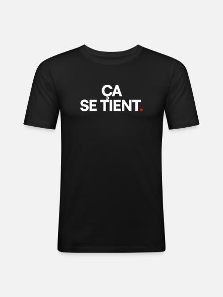 Ça se tient - T-shirt près du corps Homme - noir