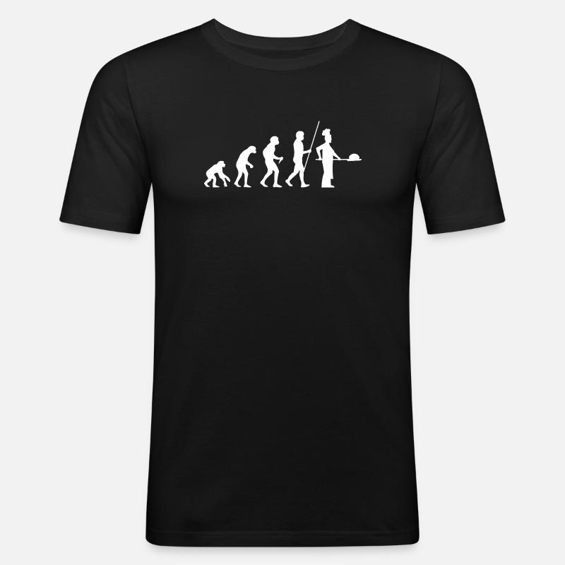 Évolution de Baker - T-shirt près du corps Homme - noir