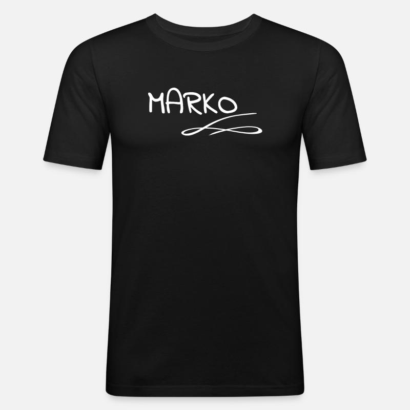 Name: Marko - Men's Slim Fit T-Shirt - black