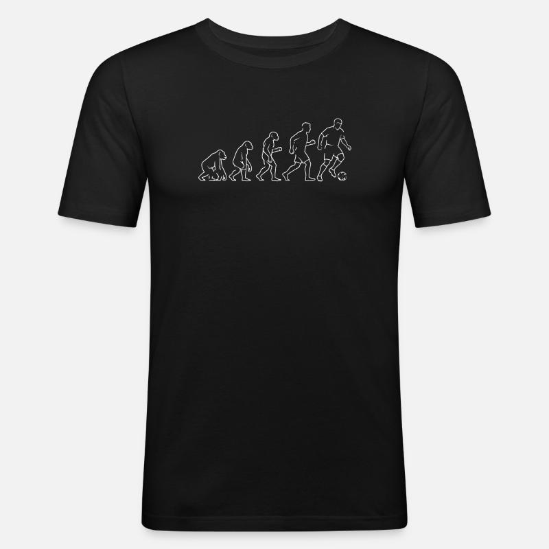 Fan d’Evolution Soccer Kick Soccer - T-shirt près du corps Homme - noir