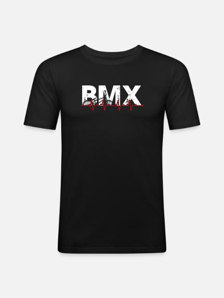 BMX Pulse Graphic Tee - Men's Slim Fit T-Shirt - black