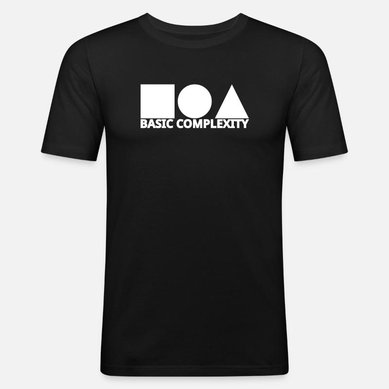 Basic complexity - Men's Slim Fit T-Shirt - black