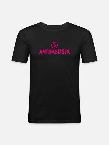Antifascist - Men's Slim Fit T-Shirt - black