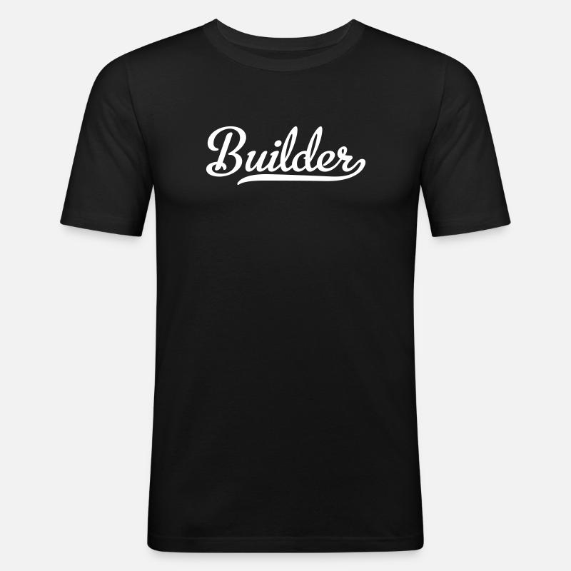 Construction worker - Men's Slim Fit T-Shirt - black