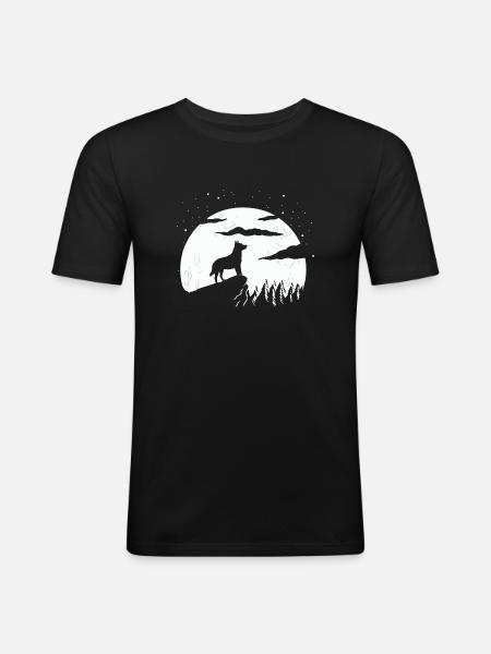 Australian Cattle Dog - Men's Slim Fit T-Shirt - black