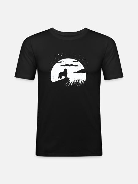 Berner Sennenhund - Männer Slim Fit T-Shirt - Schwarz
