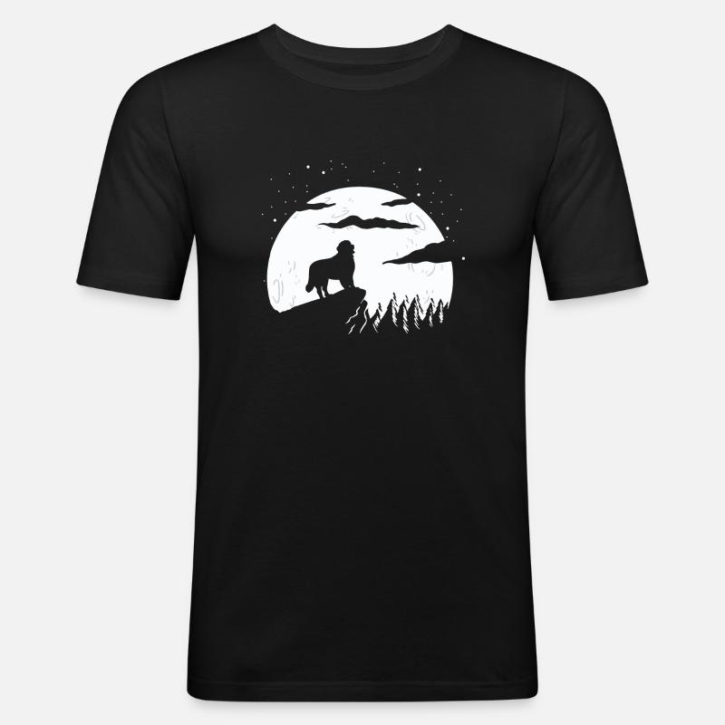 Berner Sennenhund - Männer Slim Fit T-Shirt - Schwarz