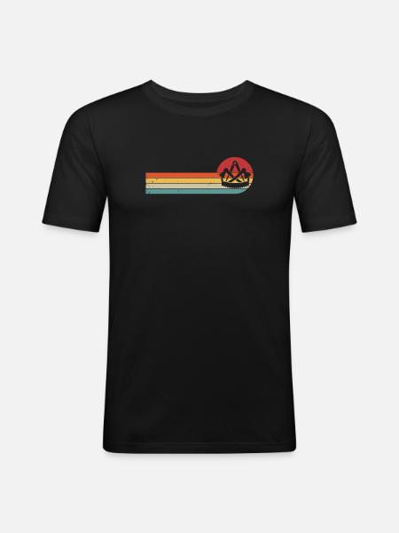 Carpenter's guild sign carpenter craft guild - Men's Slim Fit T-Shirt - black