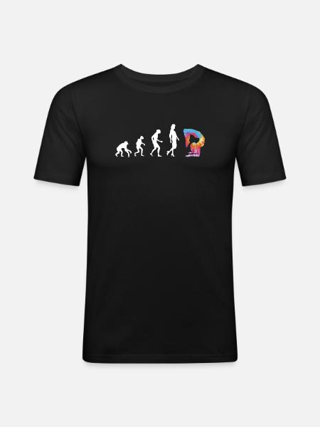 Quote for a contortionist - Men's Slim Fit T-Shirt - black