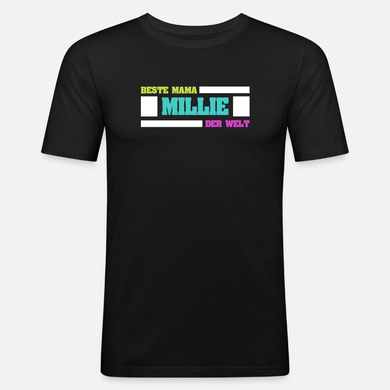 Mutter Millie - Männer Slim Fit T-Shirt - Schwarz