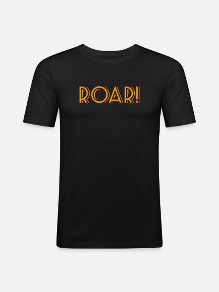 ROAR! - Men's Slim Fit T-Shirt - black
