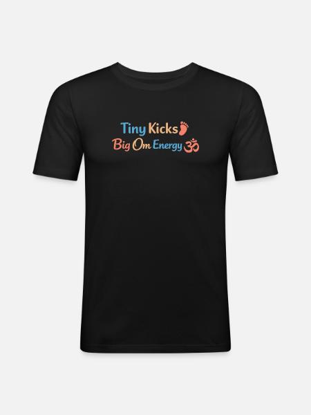 Prenatal Yoga Expectant Mother - Men's Slim Fit T-Shirt - black