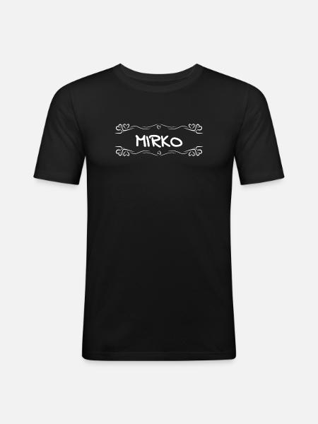 Gift for Mirko - Men's Slim Fit T-Shirt - black