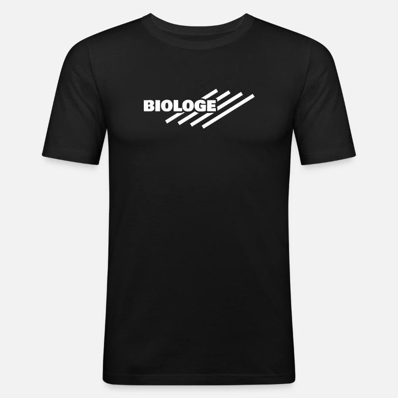 Beruf Biologe - Männer Slim Fit T-Shirt - Schwarz
