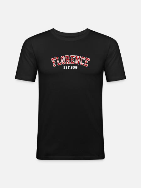 Florence Est. 2006 - Men's Slim Fit T-Shirt - black
