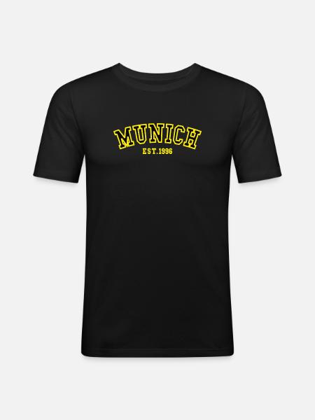Munich Est. 1996 - Men's Slim Fit T-Shirt - black