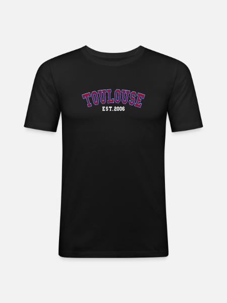 Toulouse Est. 2006 - Men's Slim Fit T-Shirt - black