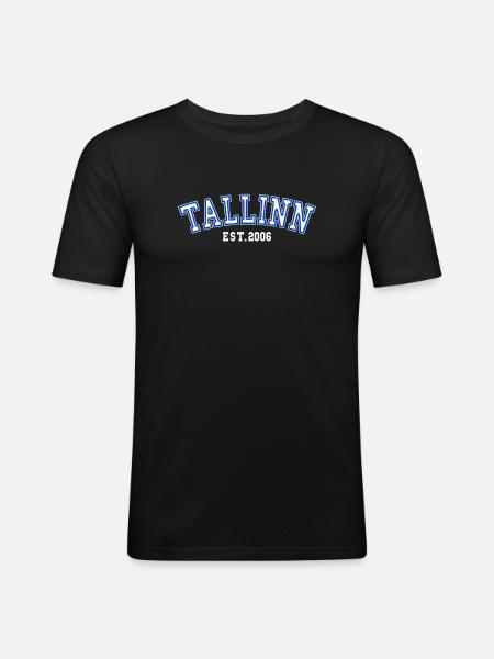 Tallinn Est. 2006 - Men's Slim Fit T-Shirt - black