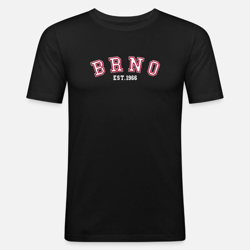 Brünn gegründet 1966 - Männer Slim Fit T-Shirt - Schwarz