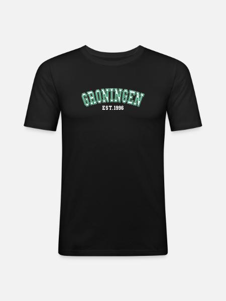 Groningen Est. 1996 - Men's Slim Fit T-Shirt - black