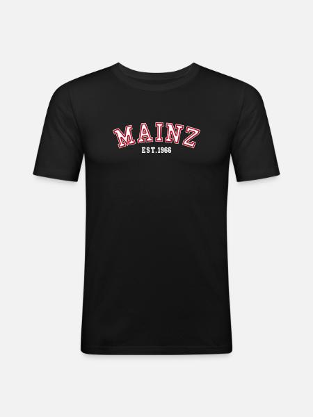 Mayence Fondée en 1966 - T-shirt près du corps Homme - noir