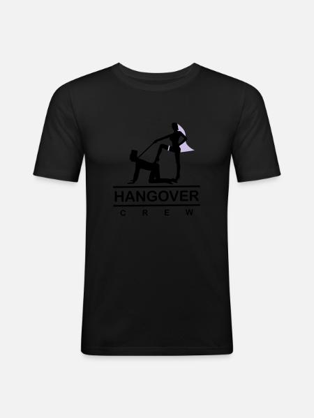 hangover 103 2c - Männer Slim Fit T-Shirt - Schwarz