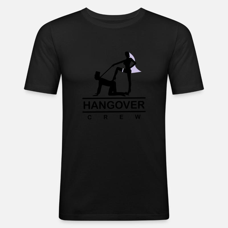hangover 103 2c - Männer Slim Fit T-Shirt - Schwarz