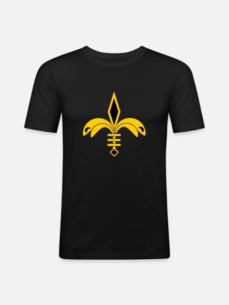 French lily - Men's Slim Fit T-Shirt - black