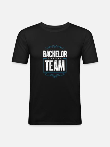Bachelor Crew - Men's Slim Fit T-Shirt - black