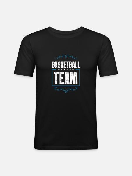 Basketball Crew - Men's Slim Fit T-Shirt - black