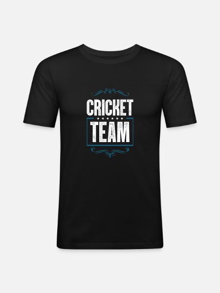 Cricket Crew - Men's Slim Fit T-Shirt - black