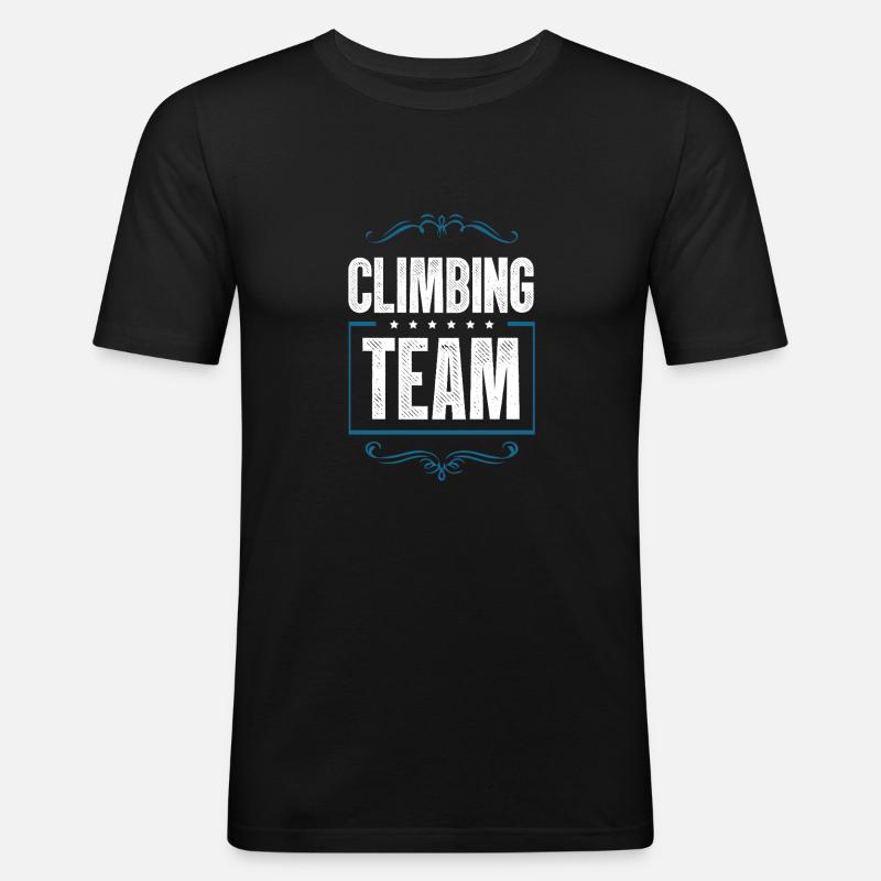 Climbing Crew - Männer Slim Fit T-Shirt - Schwarz