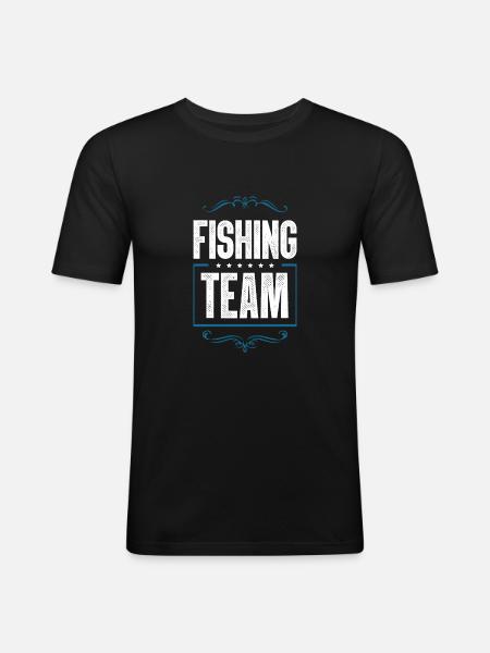 Fishing Team - Men's Slim Fit T-Shirt - black
