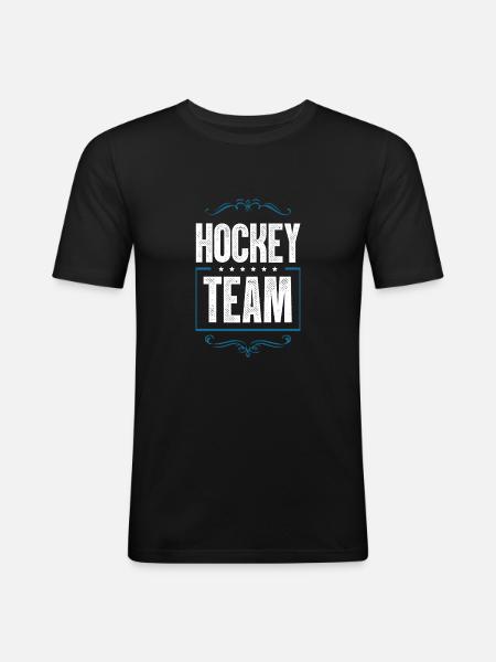 Hockey Team - Men's Slim Fit T-Shirt - black