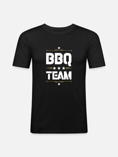 Bbq Team - Men's Slim Fit T-Shirt - black