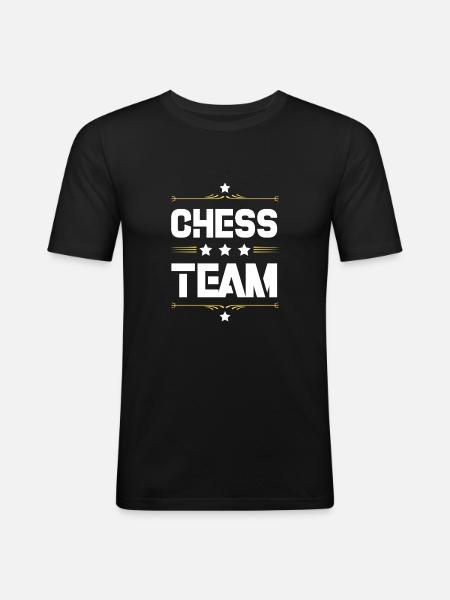 Chess Team - Men's Slim Fit T-Shirt - black