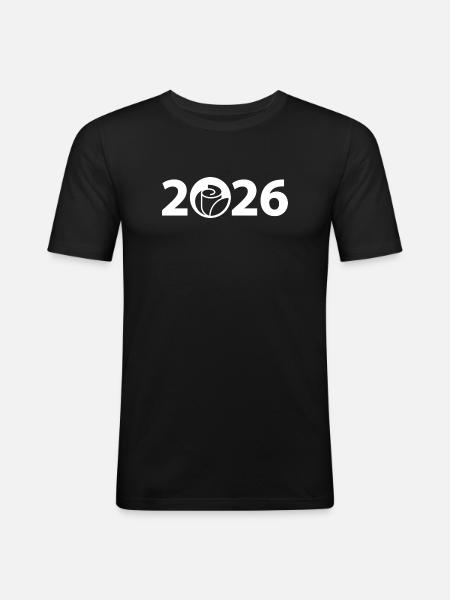2026 Rose, Rose Festival - Men's Slim Fit T-Shirt - black